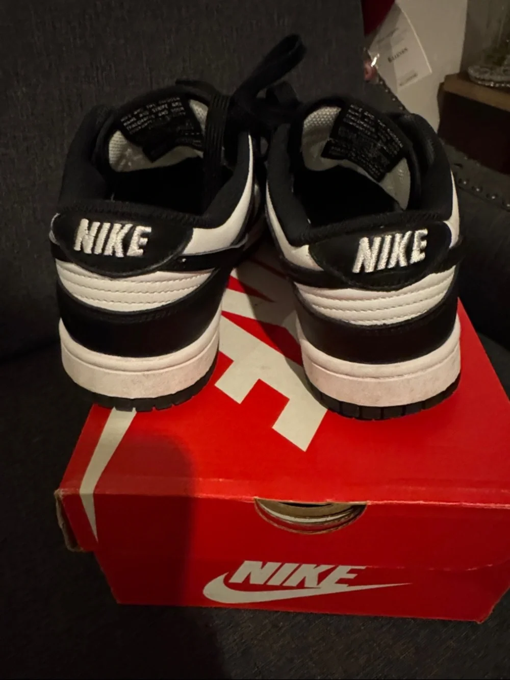 Nike Black and White Low-Top Sneakers